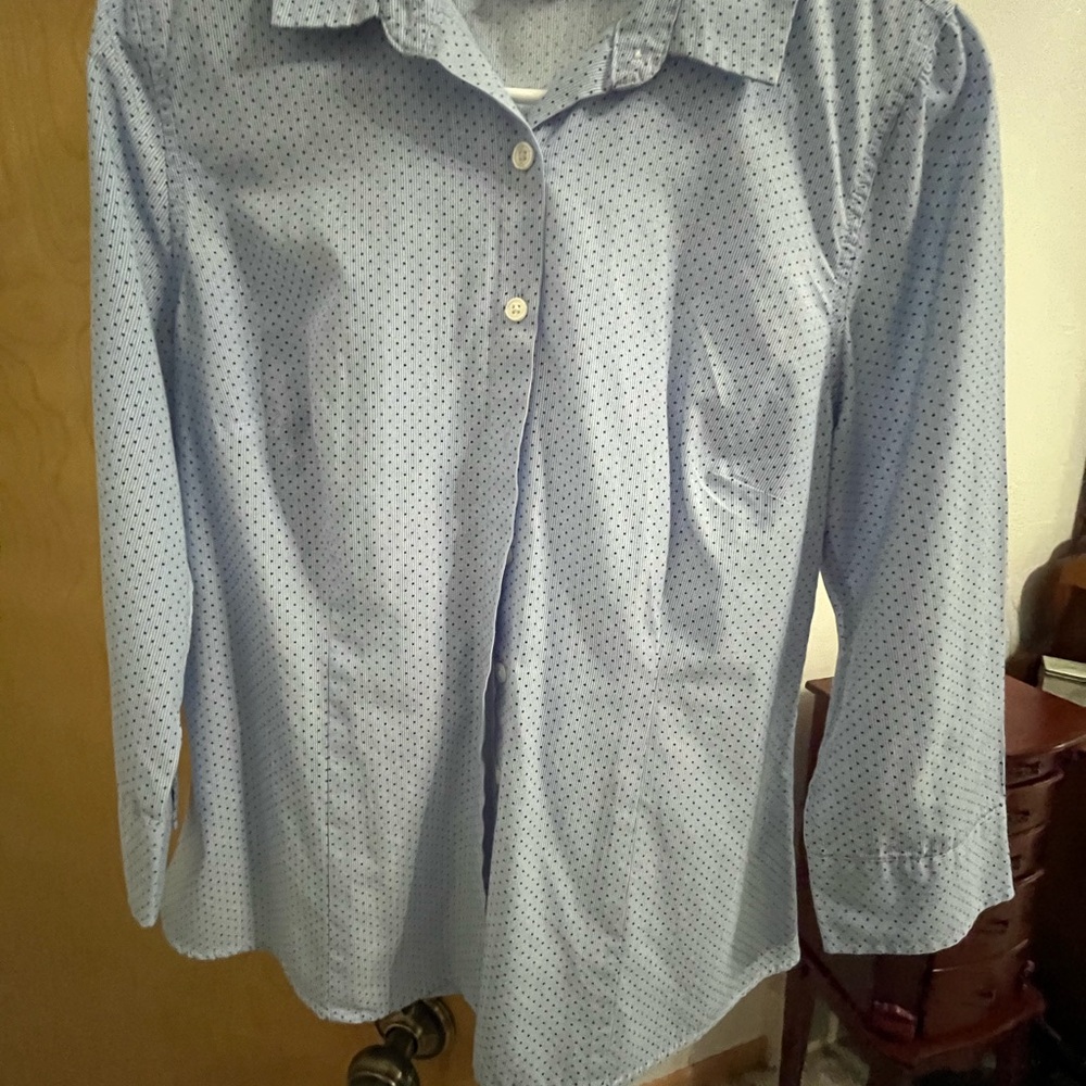 Van Heusen Light Blue Polka Dot Shirt